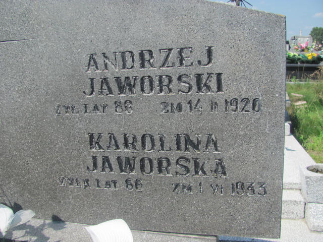 Andrzej Jaworski Skaryszew - Grobonet - Wyszukiwarka osób pochowanych