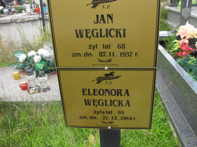 Eleonora Węglicka 1869 Skaryszew - Grobonet - Wyszukiwarka osób pochowanych