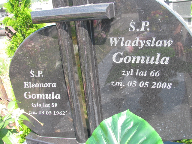 Eleonora Gomuła 1903 Skaryszew - Grobonet - Wyszukiwarka osób pochowanych