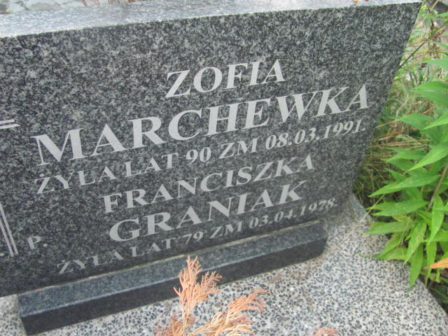 Zofia Marchewka 1901 Skaryszew - Grobonet - Wyszukiwarka osób pochowanych
