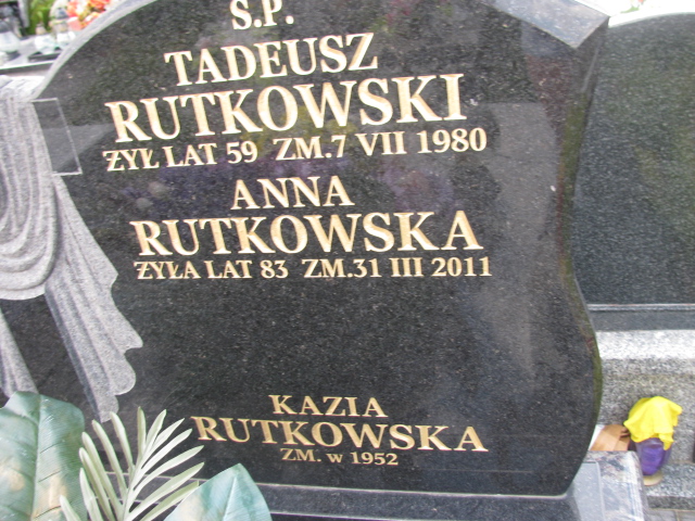 Tadeusz Rutkowski 1921 Skaryszew - Grobonet - Wyszukiwarka osób pochowanych