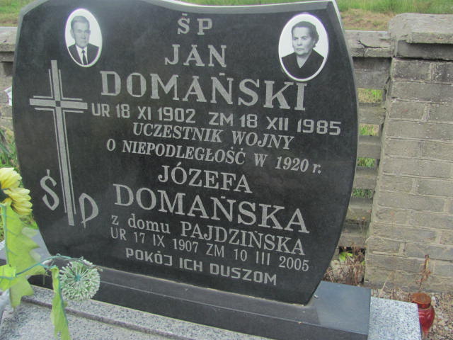 Józefa Domańska 1907 Skaryszew - Grobonet - Wyszukiwarka osób pochowanych