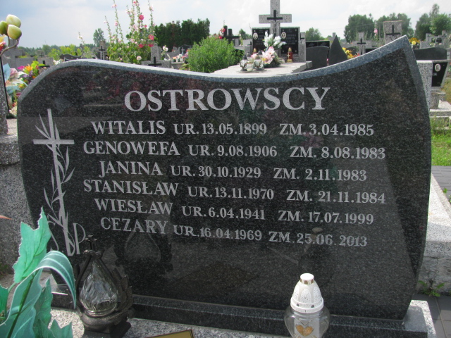 Stanisław Ostrowski 1970 Skaryszew - Grobonet - Wyszukiwarka osób pochowanych