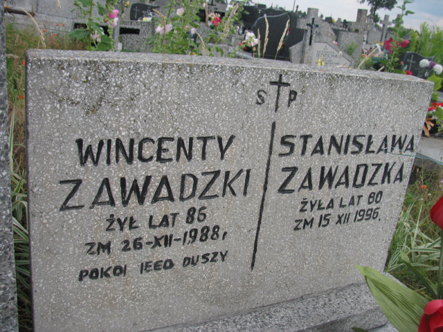 Stanisława Zawadzka 1916 Skaryszew - Grobonet - Wyszukiwarka osób pochowanych